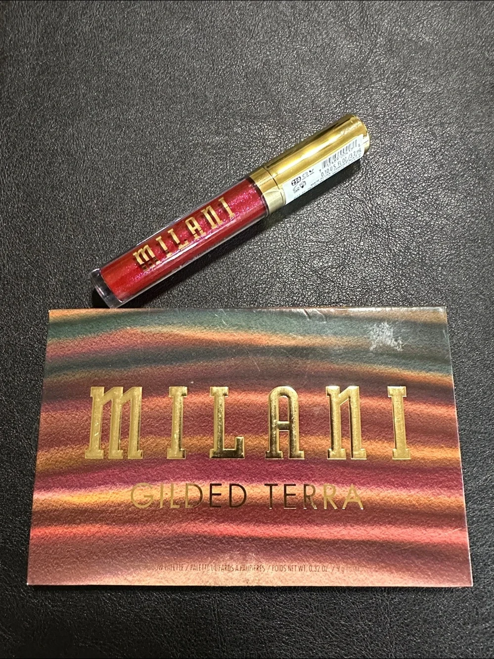 Milani Gilded Terra Eyeshadow Palette & Stay Put Liquid Lip Lipstick Combo